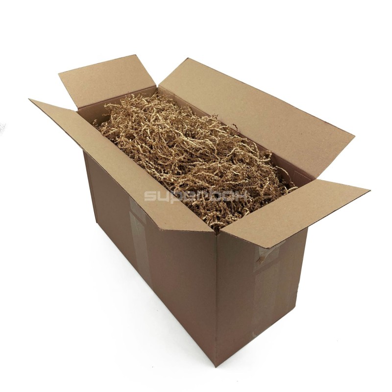 Rigid Kraft Shredded Paper - 2 mm, 1 kg