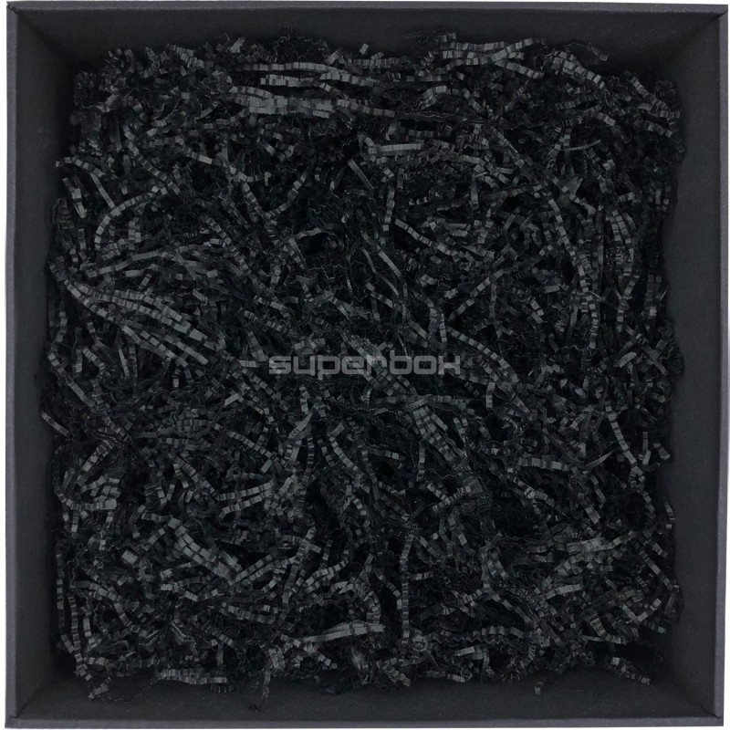 Rigid Black Shredded Paper - 2 mm, 1 kg