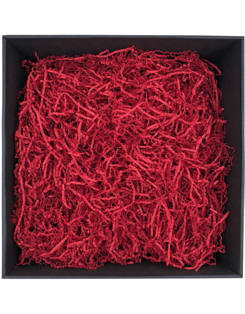 Жёсткая красная резаная бумага - 2 мм, 1 кг