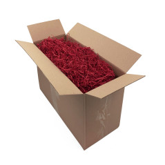 Rigid Red Shredded Paper - 2 mm, 1 kg