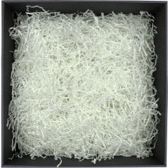 Rigid White Shredded Paper - 2 mm, 1 kg