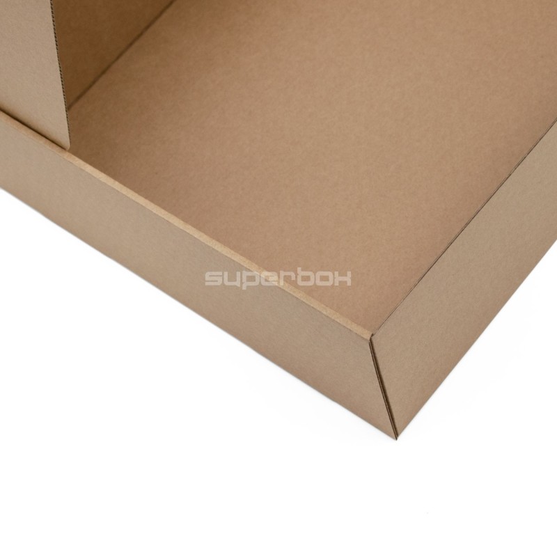 Brown Quick Closing Very Large Gift Box with Window for Eco Products