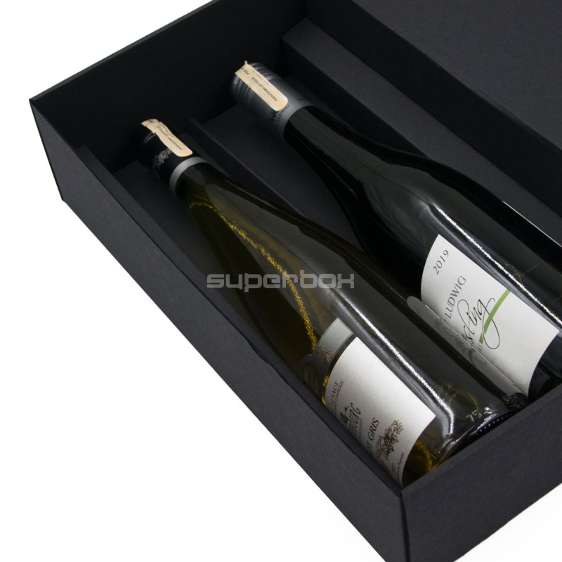 Black Insert for Packing 2 Bottles in B00015 Box