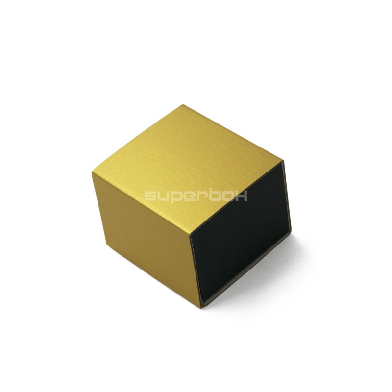 Two-piece small box for souvenirs with a gold sleeve