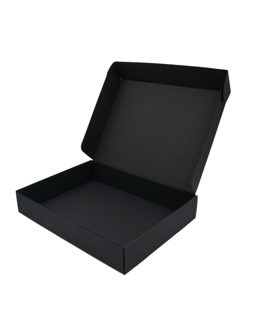 Быстро закрывающаяся большая черная коробка для упаковки одежды