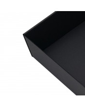 Быстро закрывающаяся большая черная коробка с окном для упаковки одежды