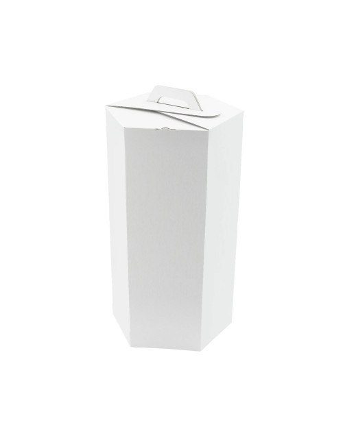 Белая подарочная коробка для шакотиса высотой 50 см