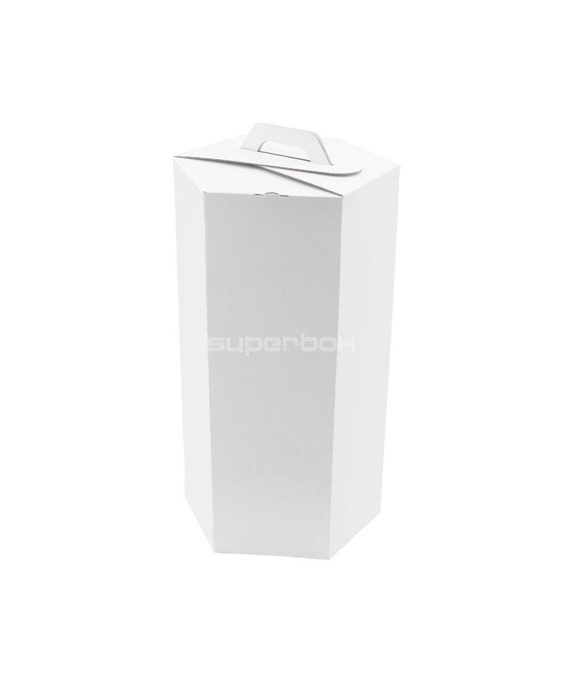Белая подарочная коробка для шакотиса высотой 50 см