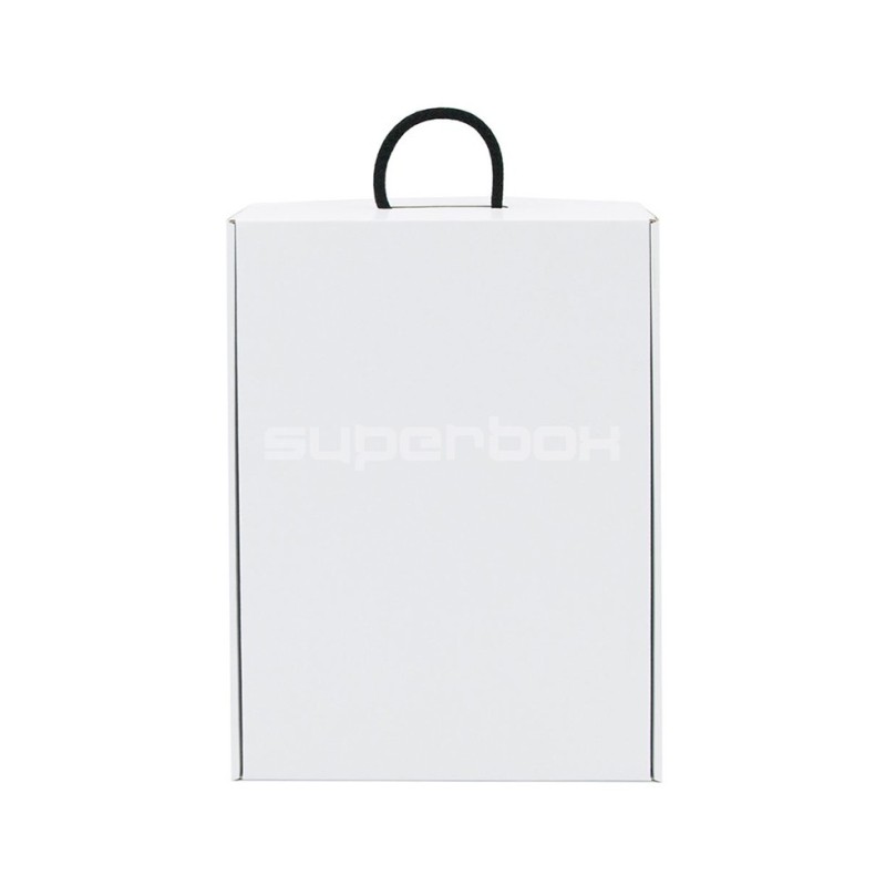 White Gift Box with Handle, Suitcase Type