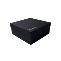 Large Black Square Gift Box, 14 cm Height for Toys