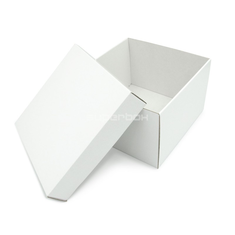 White Square Medium Size Gift Box with a Lid