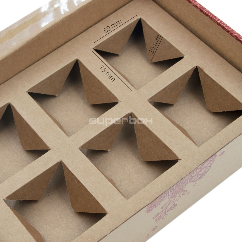 Brown A4 Size Gift Box with Window