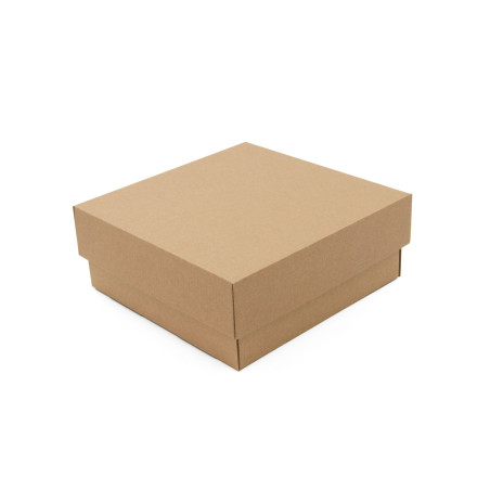 Brown Square Box of 8 cm Height with a Lid