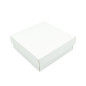 White Square Medium Size Gift Box of Height 8 cm with a Lid