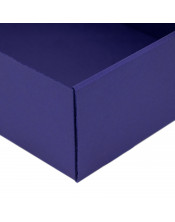 Синяя подарочная коробка формата A4 Premium с окошком