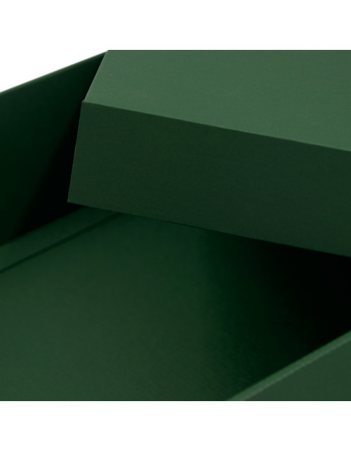 Suur neljakandiline rohelist värvi 10 cm kõrgune kinkekarp