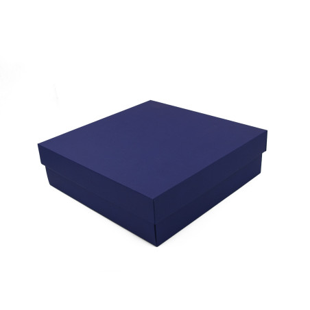 Large Blue Square Gift Box of Height 10 cm