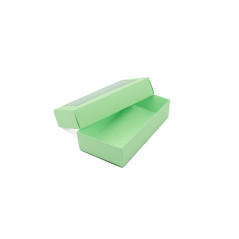 Light Green Two Piece Cardboard Gift Box with Window