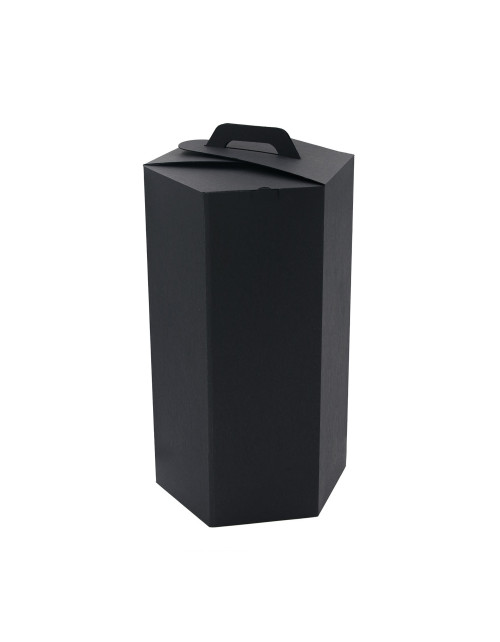 Черная подарочная коробка для шакотиса высотой 50 см