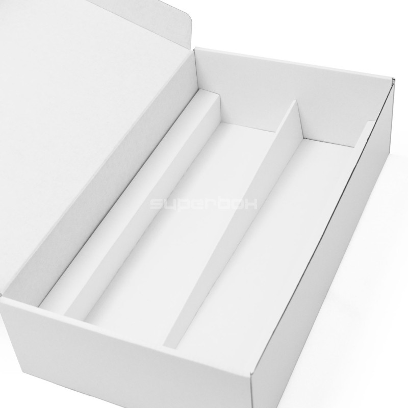 Single Bottle White Gift Box with Window