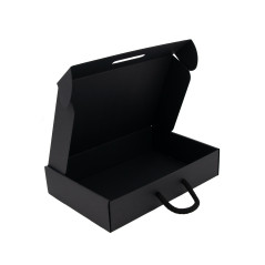 Black Gift Box - Suitcase with Textile Handle