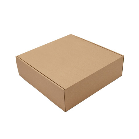 Brown Square Shipping Box, Height of 9 cm