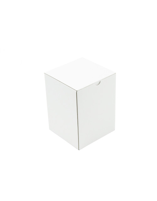 Белая продолговатая коробка для упаковочного спрея