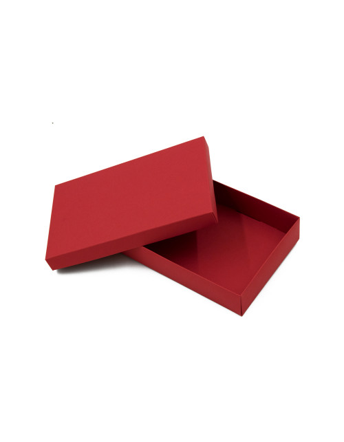 Красная подарочная коробочка с крышкой для шоколада