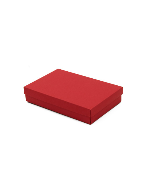 Красная подарочная коробочка с крышкой для шоколада