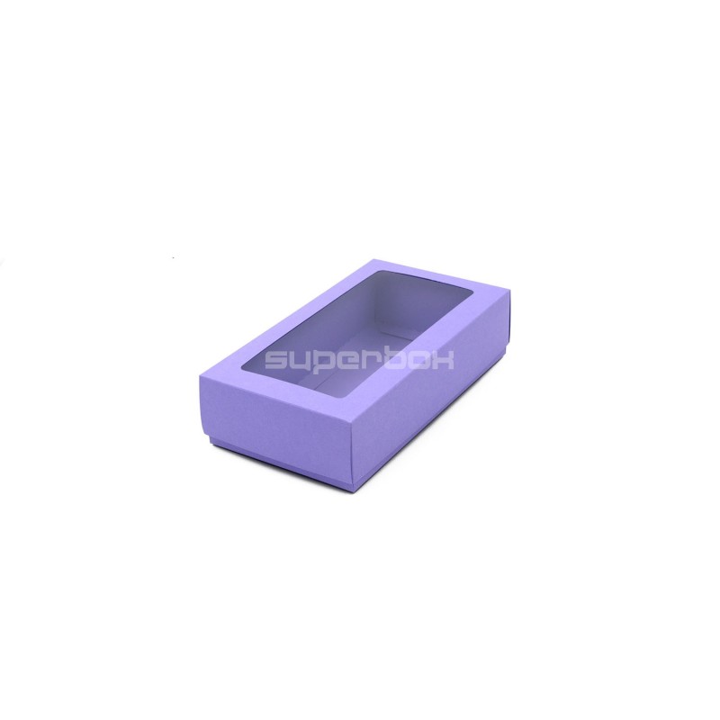 Lilac Two Piece Cardboard Gift Box with Window