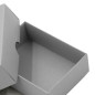 Grey Color 2-PC Small Rectangle Gift Box from Cardboard