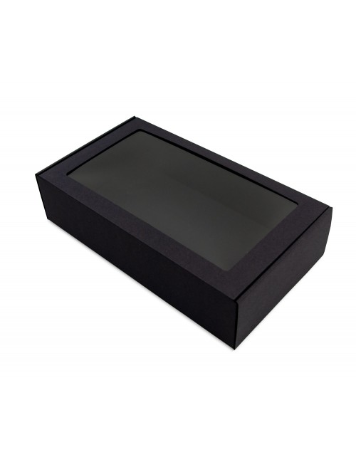 Удлиненная черная подарочная коробка