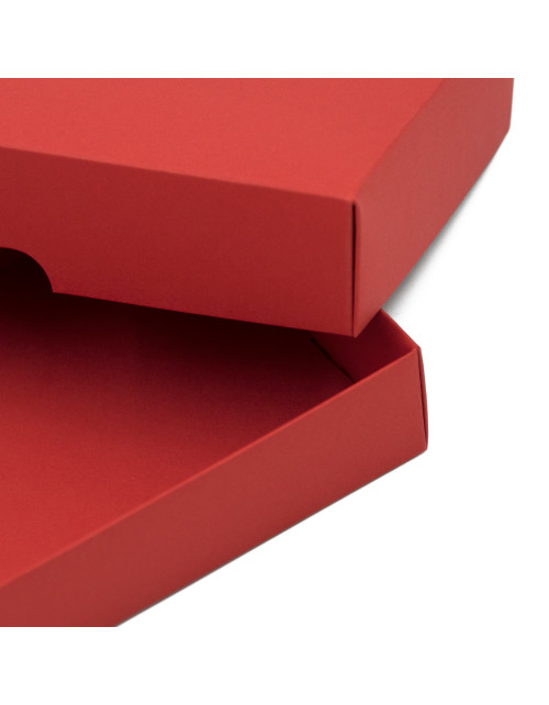 Punane kaanega pappkarp rahakoti jaoks