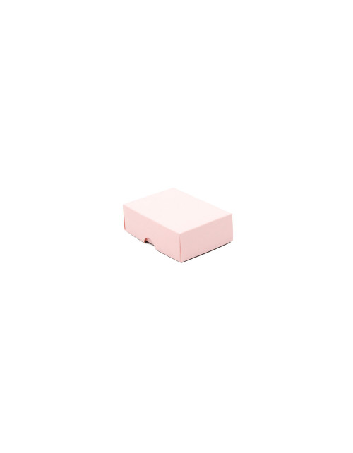Прямоугольная подарочная коробочка из картона персикового цвета, из 2 частей