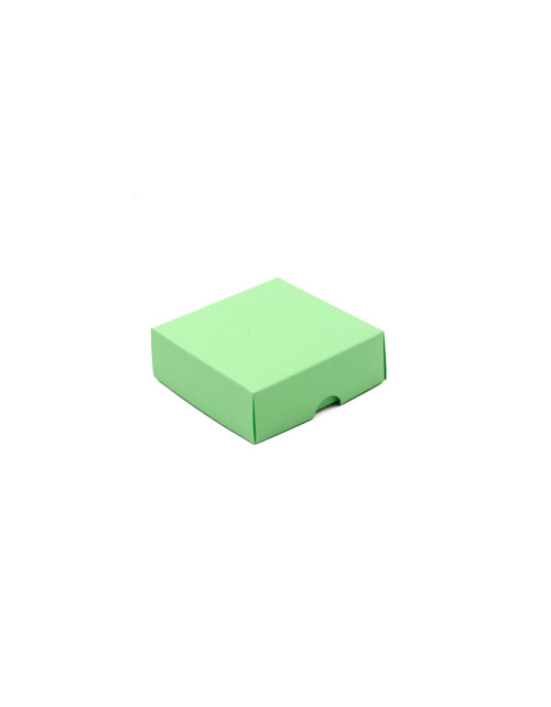 Маленькая квадратная изумрудная подарочная коробка из двух частей