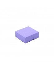 Подарочная коробка квадратная из двух частей сиреневого цвета