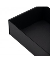 Черный длинный лоток для упаковки подарочных наборов длиной 26.5 см