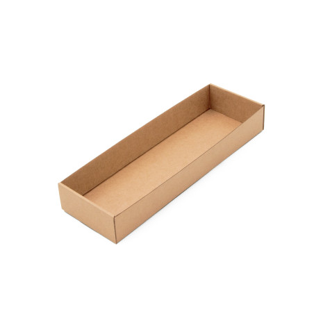 Brown Long Tray for Packing Gift Sets, Length of 26.5 cm