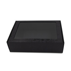 Glossy Deer Black Christmas Box