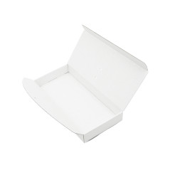 White Oblong Box with Ribbon Closure