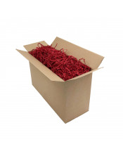 Жёсткая красная резаная бумага - 4 мм, 1 кг