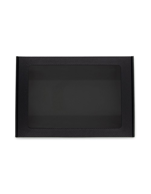 Must kvaliteetne kinkekarp PVC aknaga