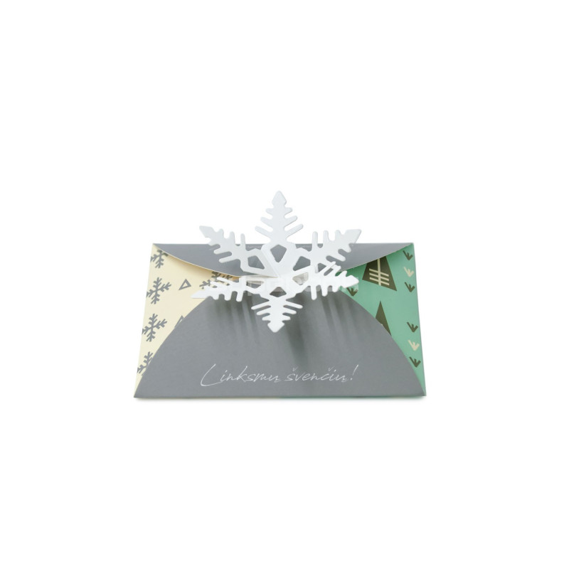 Christmas Card-Envelope with Snowflake Christmas Card-Envelope with Snowflake