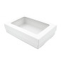 Multipurpose White Base-Lid Gift Box with Clear Window