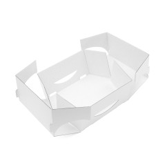 White Folding Cake Box Made of Cardboard