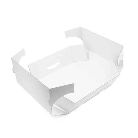 White large foldable cake box made of cardboard