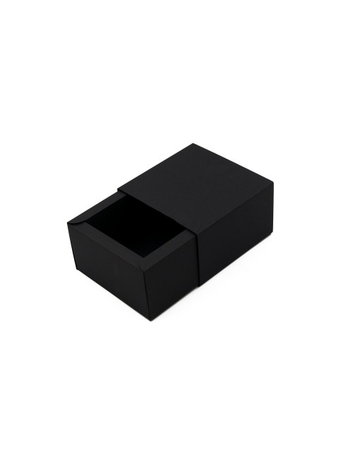 Черная коробка с рукавом для упаковки одной банки