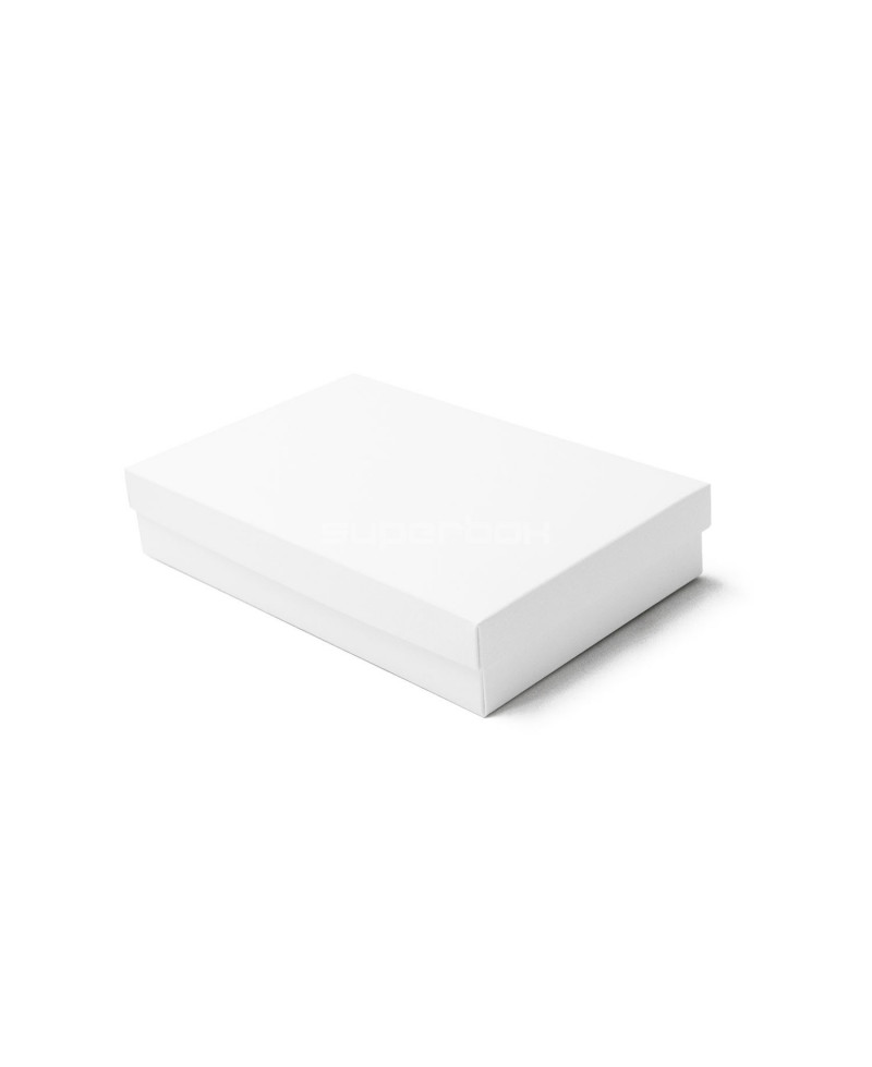 Белая подарочная коробка из двух частей для приглашений