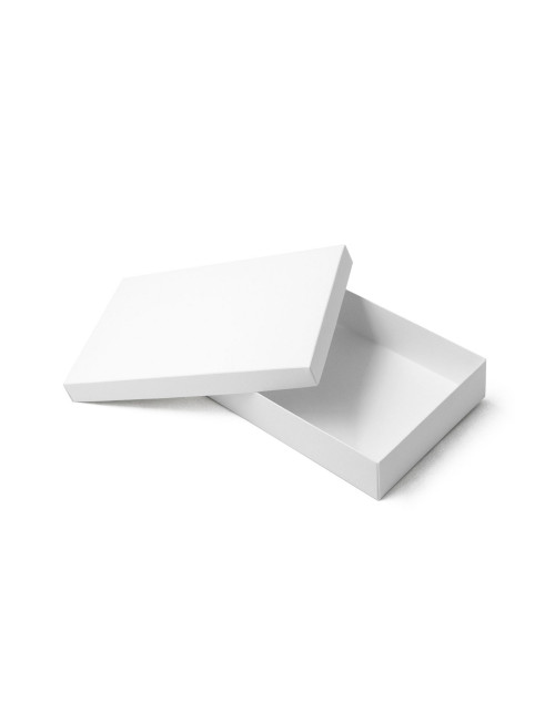 Белая подарочная коробка из двух частей для приглашений