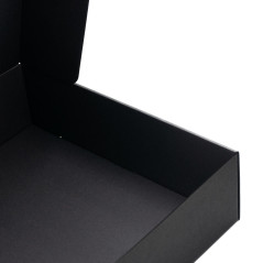 Large Black Square Quick-Close Box